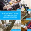 Cordless Reciprocating Saw 18V Adjustable Speed Electric Saw Wood Metal Pipe Cutting fit Makita 18v Battery (without Battery) 2