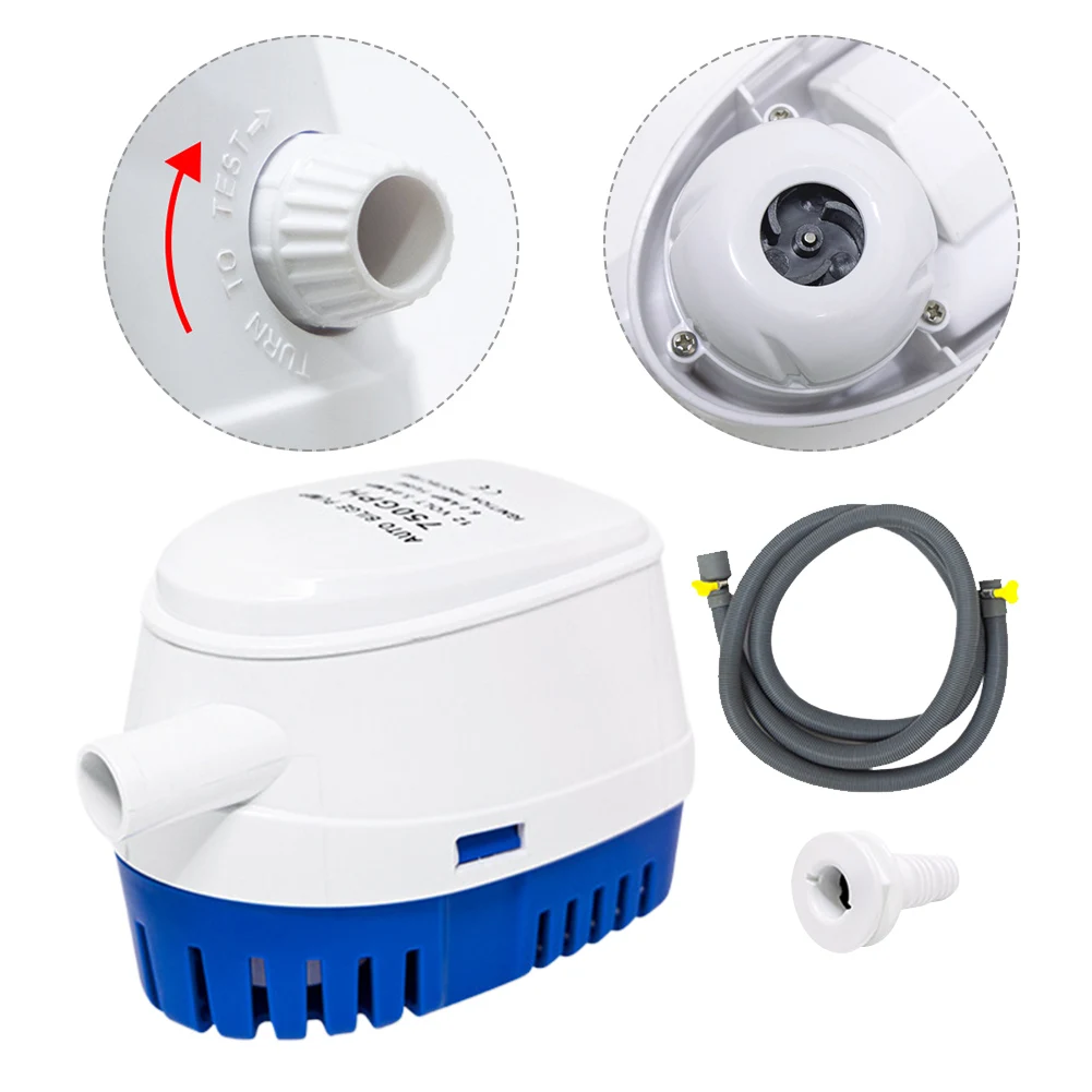 

Automatic Boat Bilge Pump 12V G750/G1200 Submersible Water Electric Pump With Float Switch For Yacht Marine Boat Solarr Seaplane