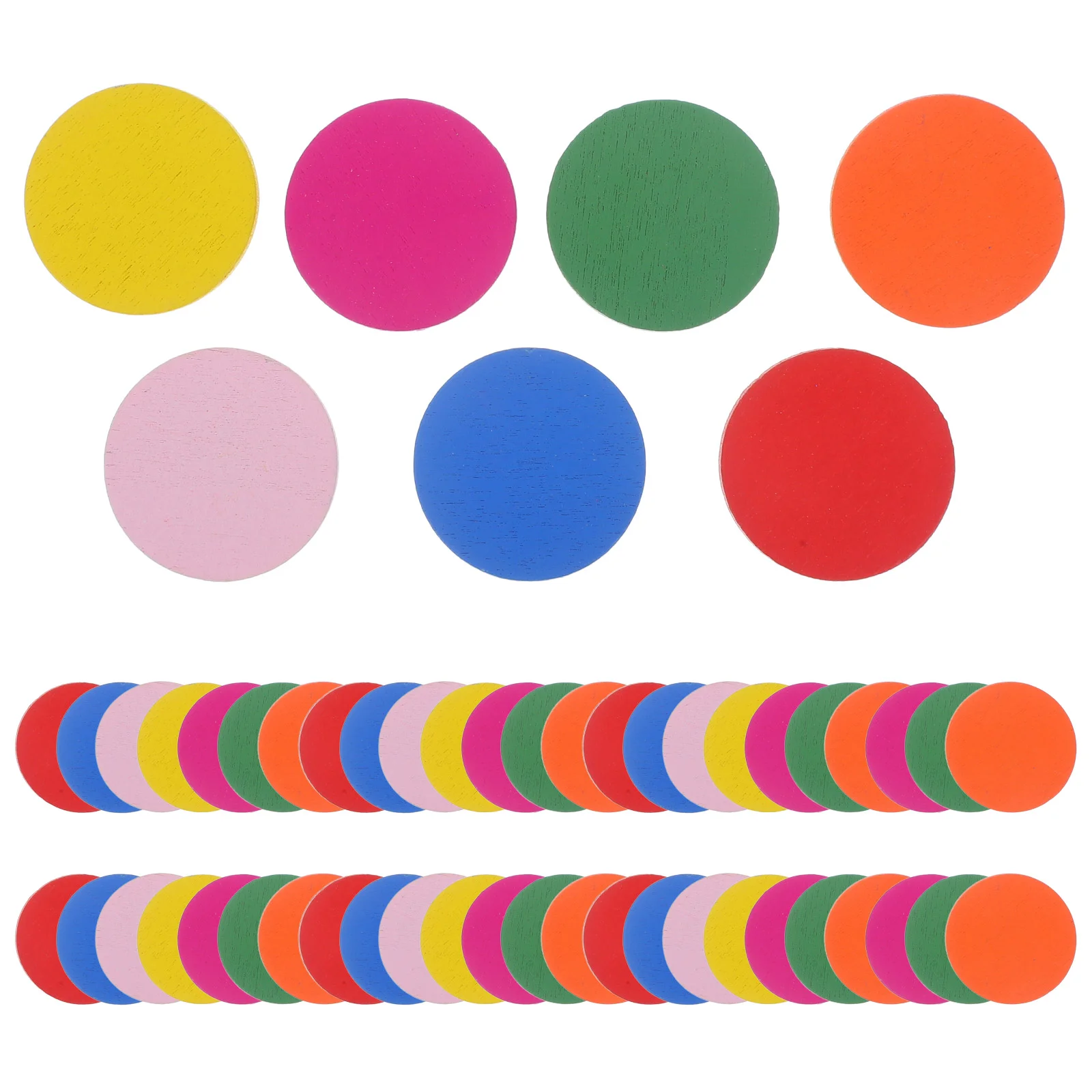 

Sense Rounds Pieces Colorful Round Wood Circle Kids Handmade Crafts Educational Handicraft Pupils Teaching Aids Wooden Toy