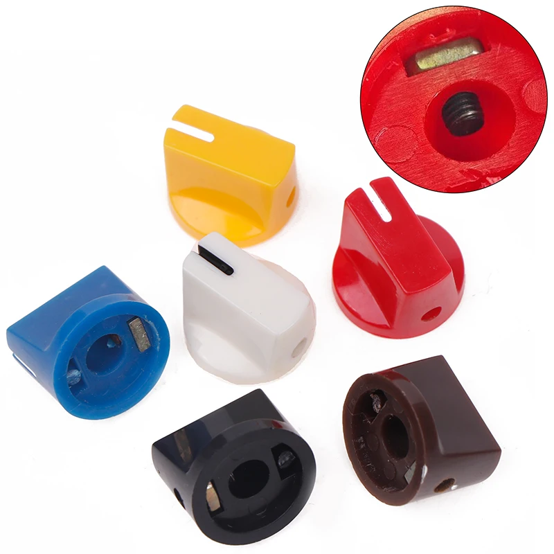 10 pezzi accessori fai da te manopole per pedali per charra elettrica 6.35MM KN-19-14 manopola per pedale effetto amplificatore di controllo con ve di fissaggio  18