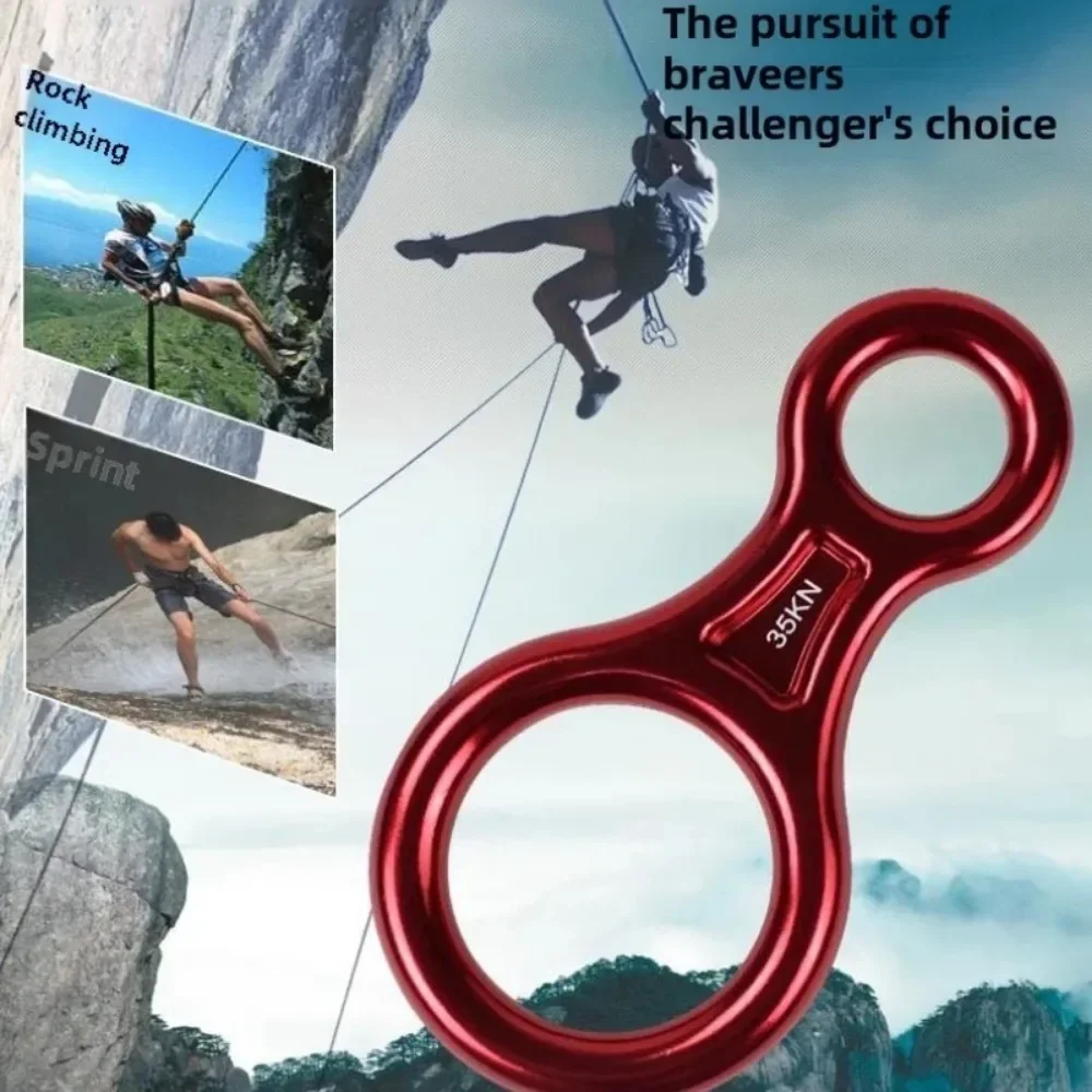 Rugged 35KN Aluminum Alloy Adventure Rope Gear for Outdoor Climbing & Abseiling