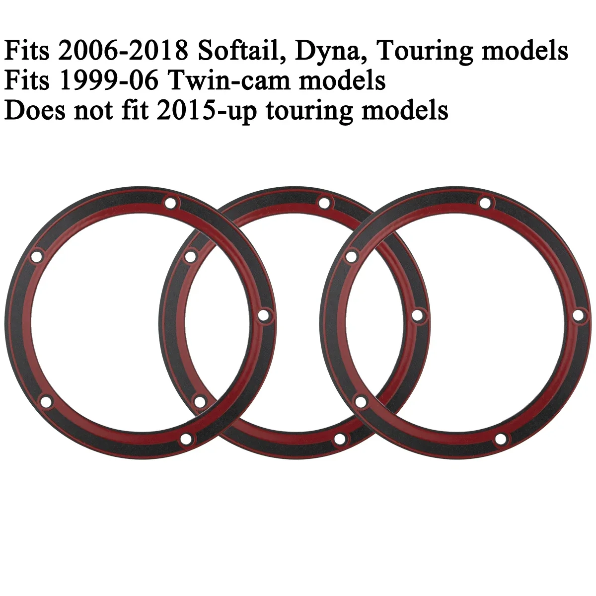 Rubber Seal Gaskets 3 Pcs Clutch COVER GASKET 25416-99C 25416-99-F FOR JAMES DERBY COVER GASKET BIG-TWINS 1999-2006 BC21130 T JAMES
