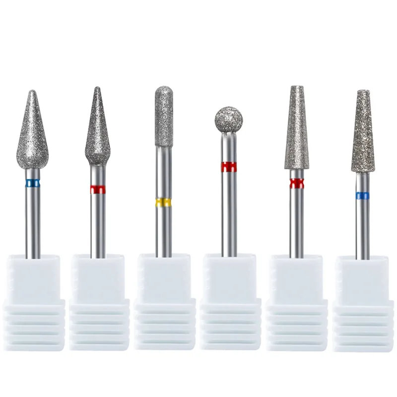 1Pc Diamond Nail Drill Bit Milling Cutter For Cuticle Clean Gel Overflow Removal Manicure Pedicure Tool 5