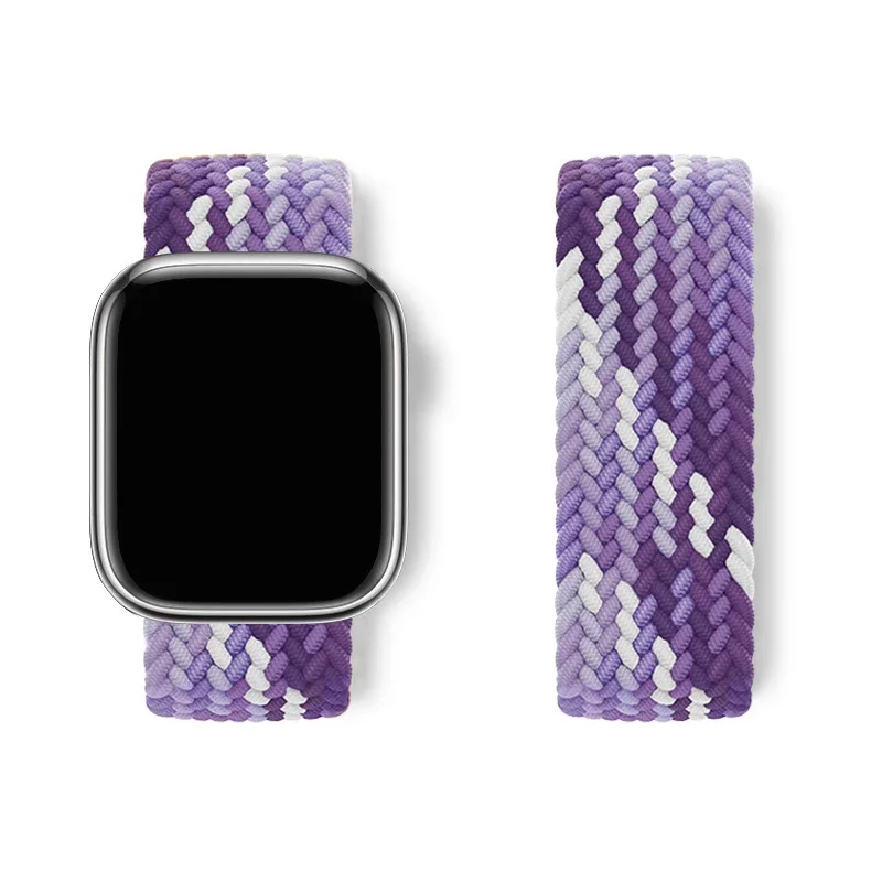 Elastic Braided Loop Watch Band Strap in Multiple Sizes