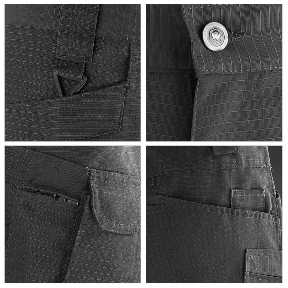 Men's Summer Waterproof Quick Dry Multi-pocket Cargo Shorts Tactical Short Pants Outdoor Clothes Hunting Fishing sport shorts