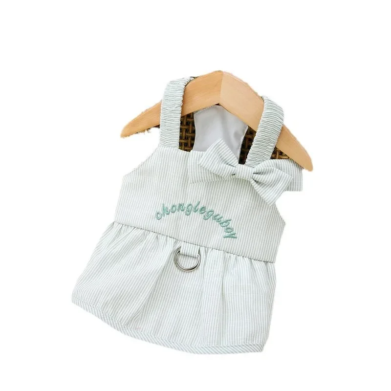 Summer Korean Dog Clothes Bichon Frize Pomeranian Sexy Suspender Skirt Ragdoll Cat Short Cat Skirt Pet Clothes