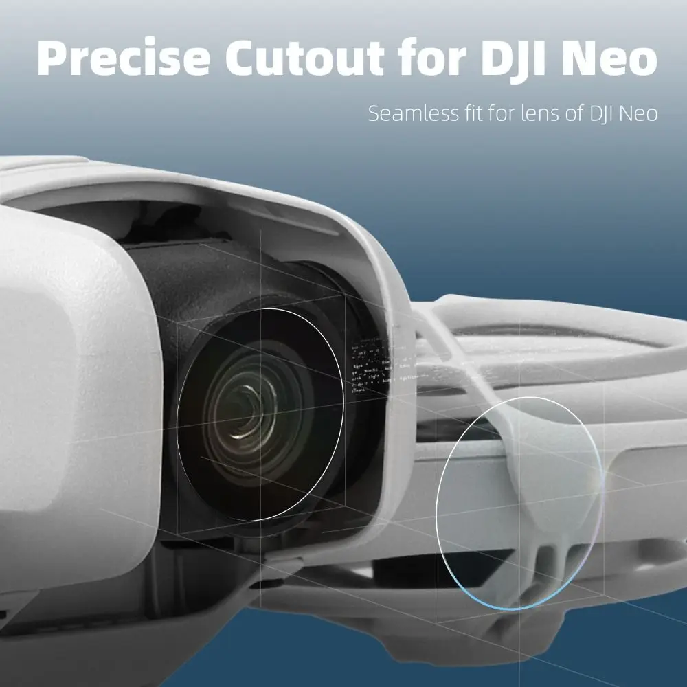 Description Picture 6 of item2Pcs Tempered Glass Drone Camera Lens Protector Anti-scratch 9H Protective Films Ultra-HD Drone Accessories for DJI Neo