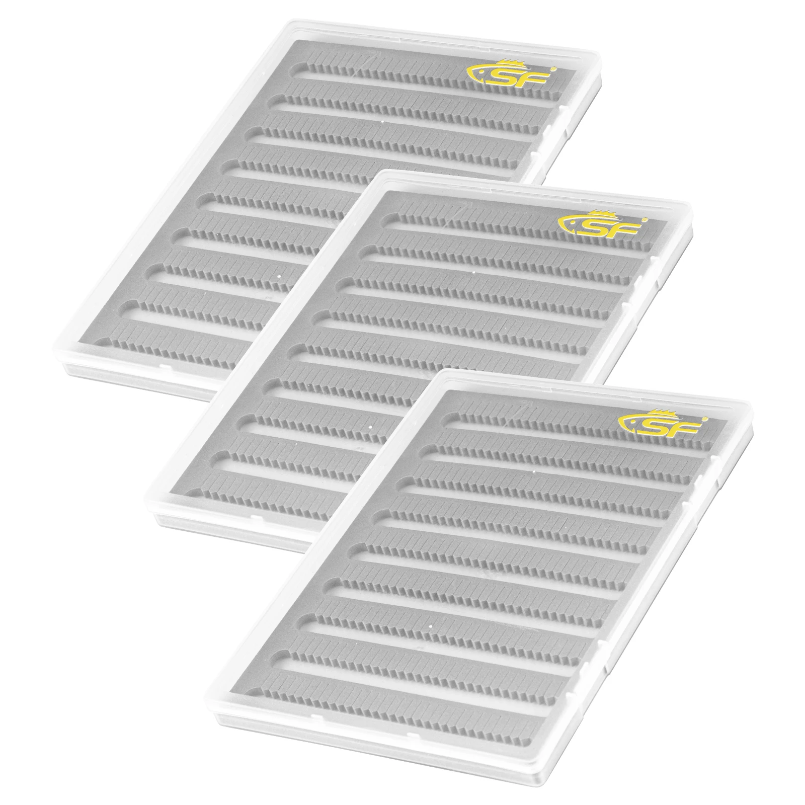 Trasparente Schiuma Blu Scatola Da Pesca A Mosca Trasparente, Slim - Foto 11