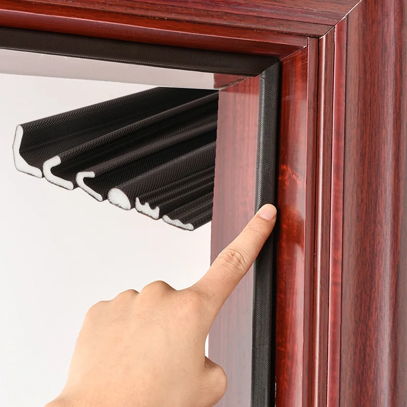 6M Multi-Tipo Autoadesivo Insonorizzato Schiuma Porta Finestra Strisce Sigillanti Isolamento Acustico Guarnizione Spogliarellista Gap Filler Nastri