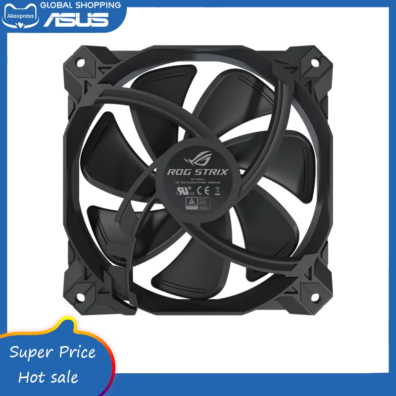 ASUS ROG Strix XF120 Whisper Quiet 4 Pin PWM Fan For PC Cases