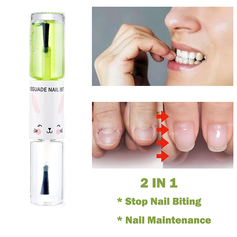 Stop Nail Biting Treatment Nail Polish Bitter Cuticle Non-Toxic Healthy Oil Stop Sucking Thumb For Child Not Eating Fingernails
