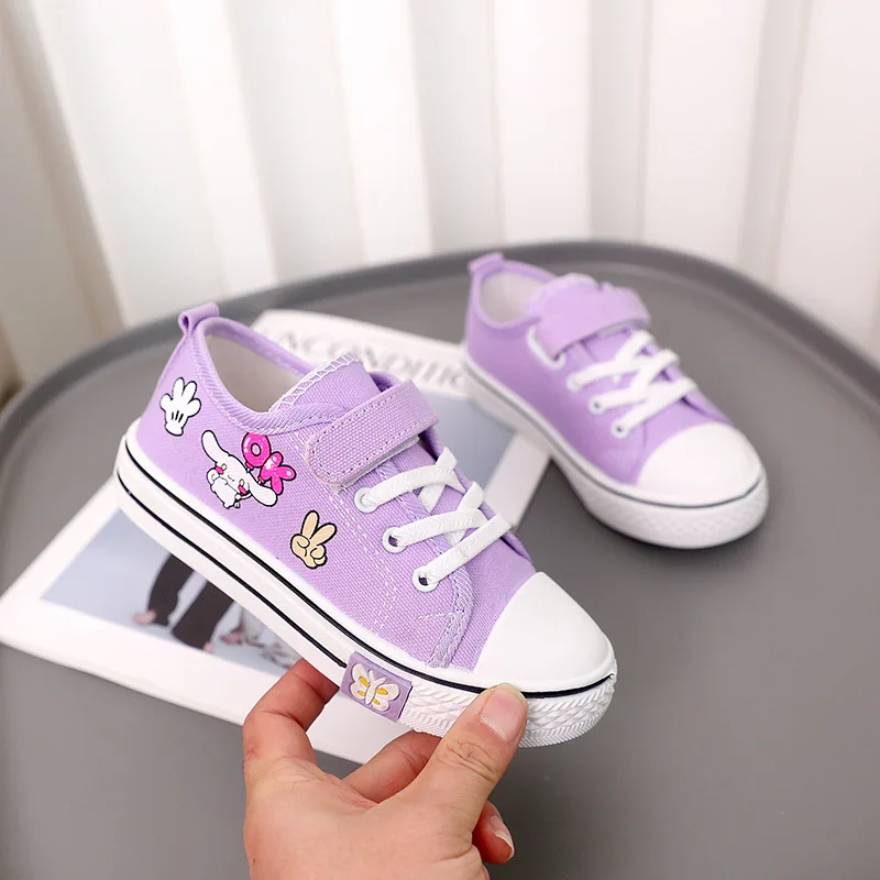 2024 Spring New Sneakers Cinnamoroll Anime Kawaii Children Casual Sports Shoes Cute Fashion Comfortable Shoes Kids Toys