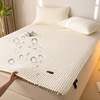 1pcs All Cotton Waterproof Bed Sheet Solid Color Mattress Protective Cover Antibacterial Pure Cotton Dustproof Bedroom Bed Sheet 3
