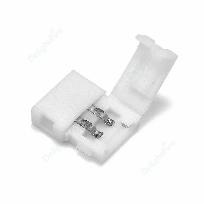 5/10pcs LED Tape Connector 2Pin LED Strip Accessories Connectors 8/10mm Suitable For 2835 3528 5050 5730 5630 SMD LED Strip