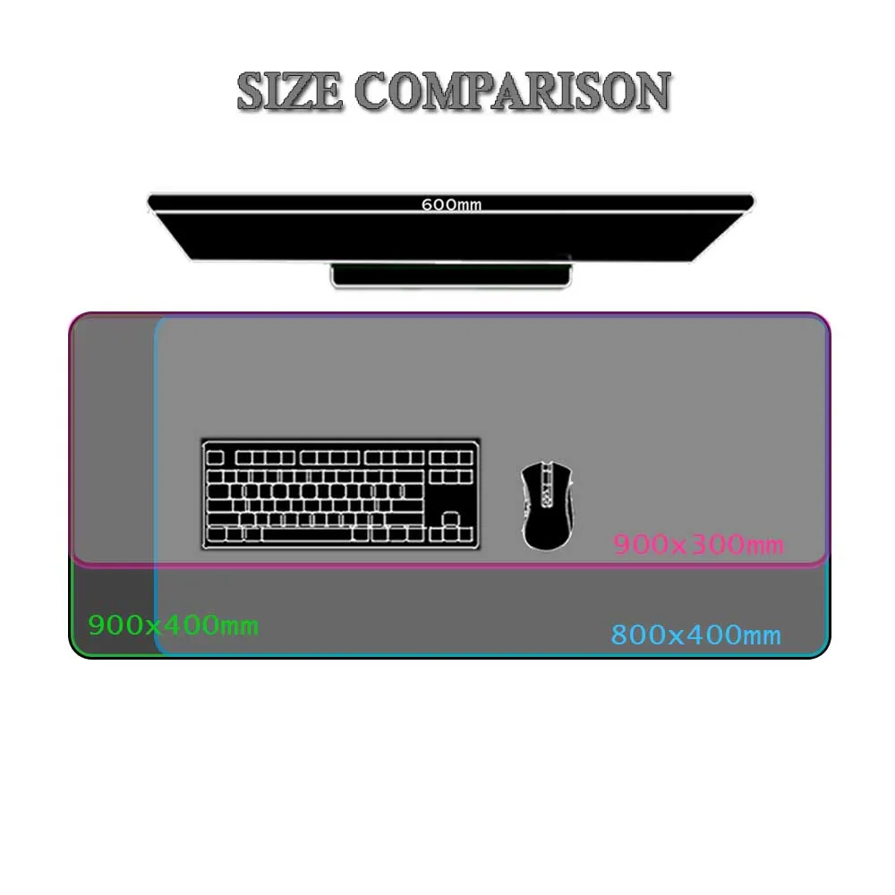 Anime Non-slip Grande Mouse Pad Mat Computador Notebook Mesa Teclado Hololive Gaming Setup Acessórios - Imagem 2