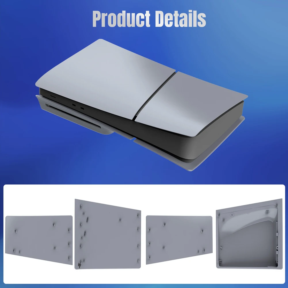 Limited Edition Grey Custom Replacement Faceplates For PS5 Slim Console Dustproof Protective Shell Case Anti-Scratch Face Plate