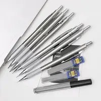 0.3 0.5 0.7 0.9 1.3 2.0mm Metal Mechanical Pencil Set For School Art Sketch Writing Stainless Steel Automatic Pencils Supplies 3