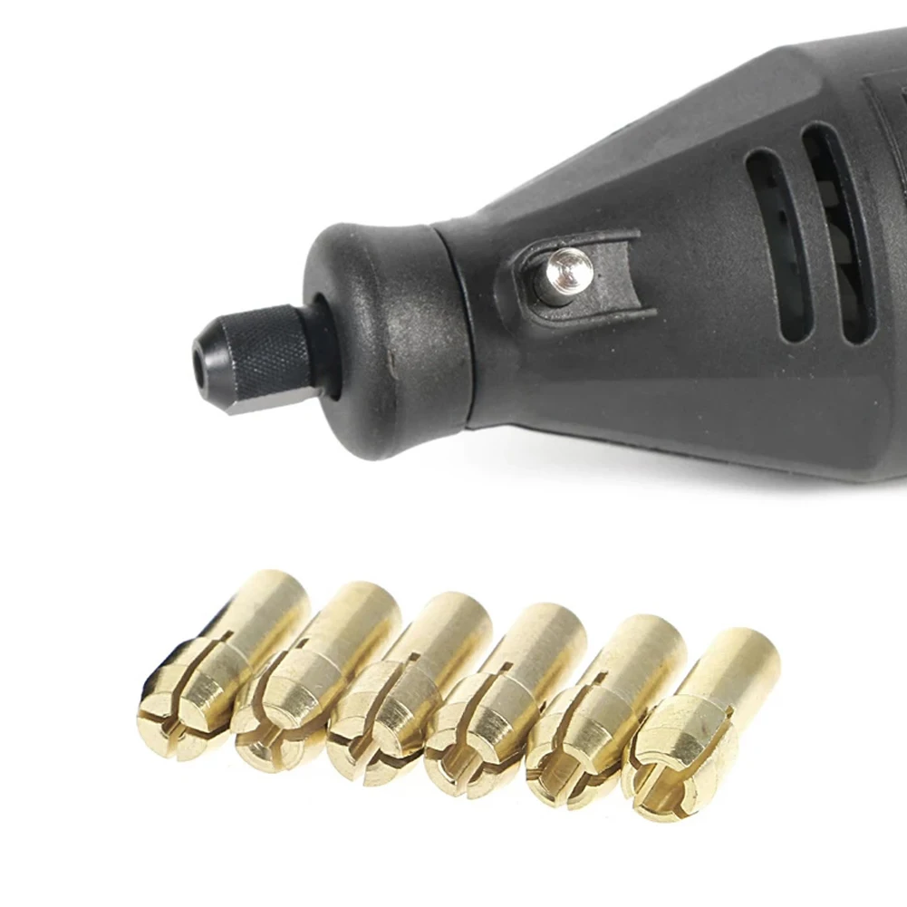 

1.0 Black Chuck Drill Chuck Power Tools Rotary Tools 6pcs Brass Collet Copper Metal Garden Electric Grinder 2.0 2.4