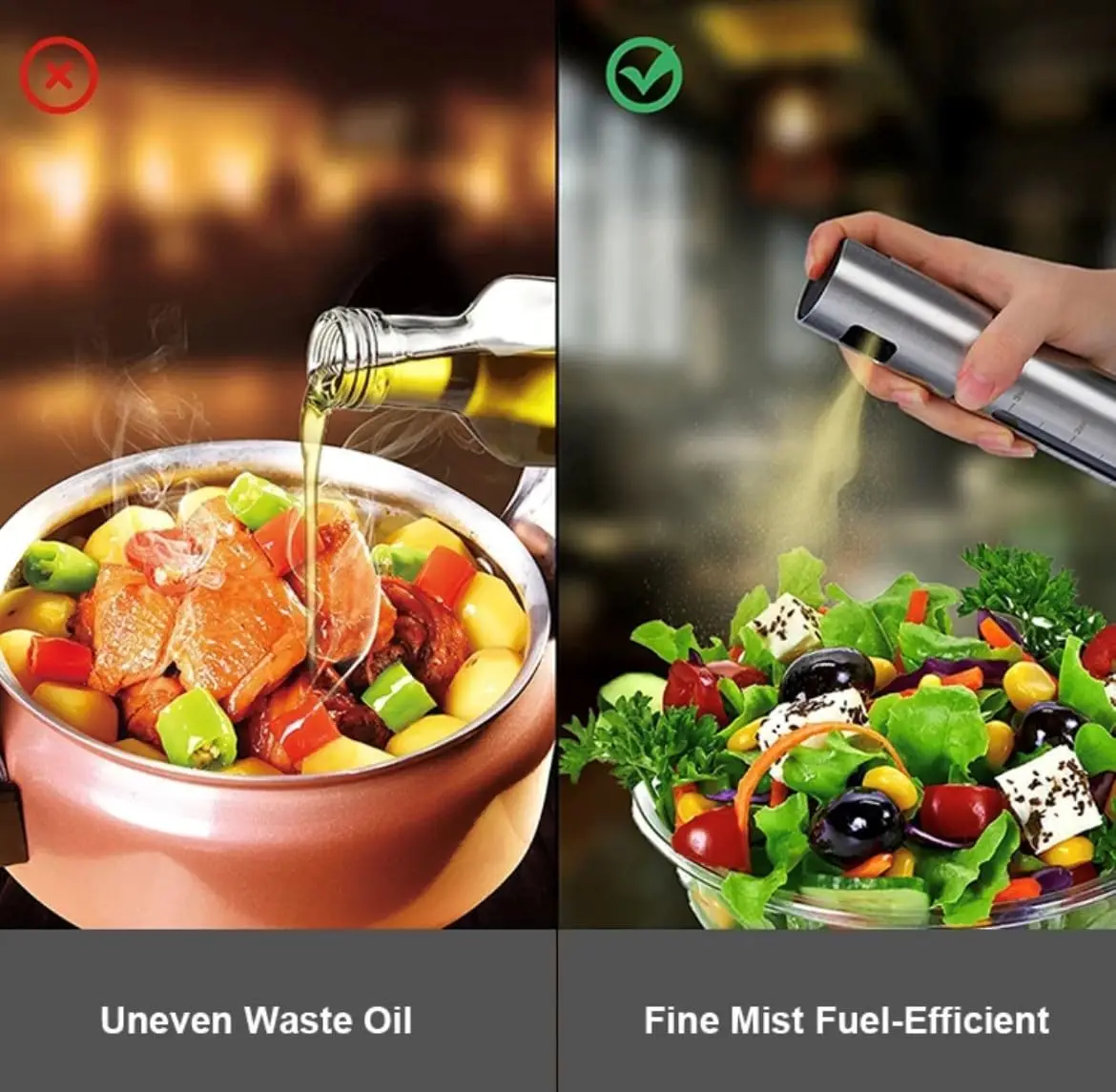 Stainless Steel Olive Oil Spraying Bottle Dispenser Sprayer Can Jar Kitchen Barbecue Tool Oil Dispenser Spraying Can