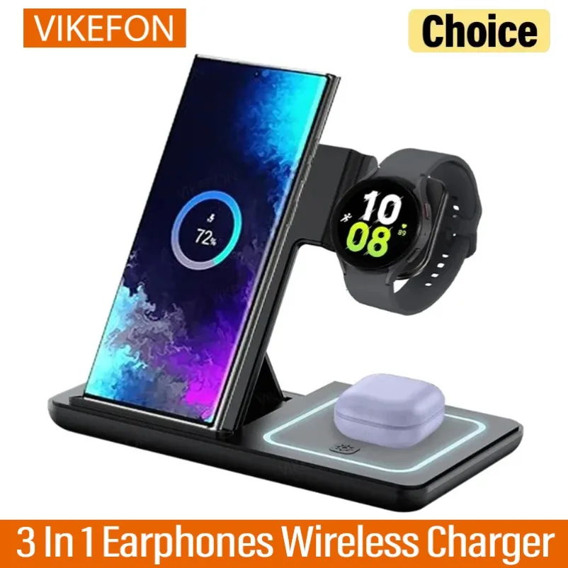 3 in 1 Wireless Charger Desk Stand Samsung