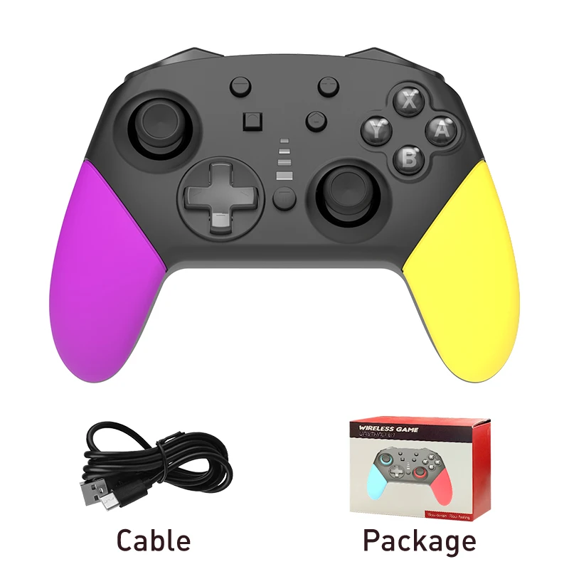 DATA FROG Kawaii Wireless Gamepad Compatible Nintendo Switch Console Turbo Game Controller with Headphone jack for Switch Lite 