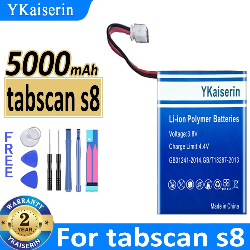 

Аккумуляторная батарея ykaisсеребрин 5000 мАч для прибытия Tabscan S8, батарея, гарантия 2 года + Бесплатные инструменты