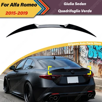 Per Alfa Romeo Giulia Berlina Quadrifoglio Verde 2015 2016 2017 2018 2019 Automobile Posteriore Centrale Spoiler Bordo Decoraiton Body Kit