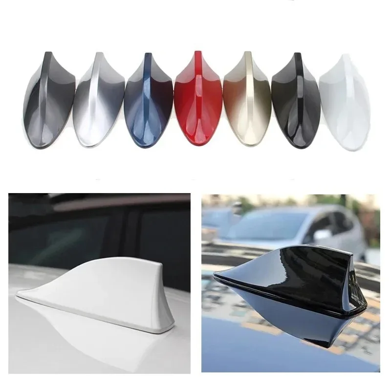 Car Shark Fin Antenna, Car Radio FM Signal Design, Roof Appearance, Installation, Non Perforated Tail Wing, Easy To Use