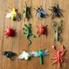 12PCS Montessori Animal Cards Funny Insect Figurines Toys with Matching Cards for Children Preschool Educational Toys Flash Card 5