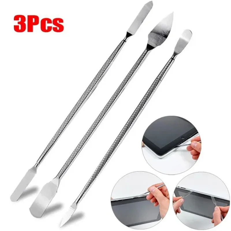 

3Pcs/Set Metal Crowbar Double Ends Multifunctional Home Appliance Electronics Disassemble Mobile Phone Laptop Repairing Tools
