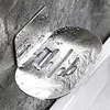 Stainless Steel Shower Soap Holder Free Punching Wall Mounted Soap Dish Bathroom Soap Tray Shampoo Racks Shelves Organizers 1