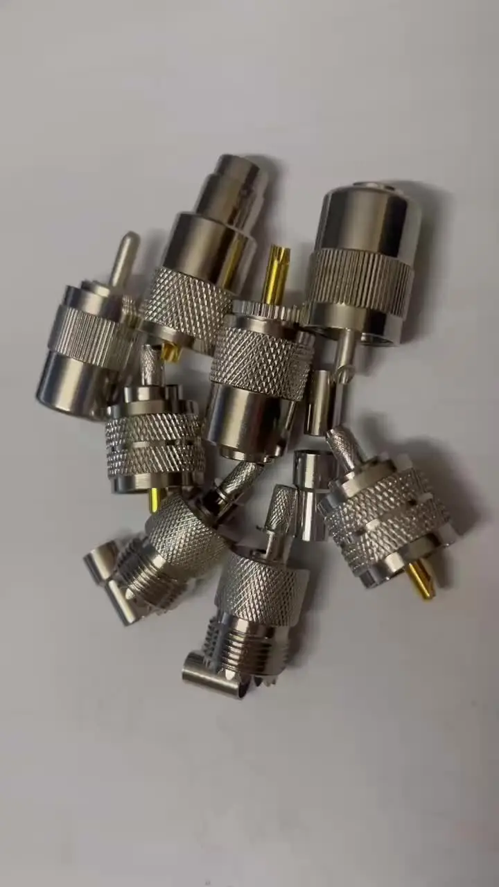 PLC Omron Connettore PL259 Maschio Per Cavi RG58, RG223, LMR195 - Tipo Morsetto, A Compressione UHF Spinotto UHF Per Cavo RG58 - Foto 8