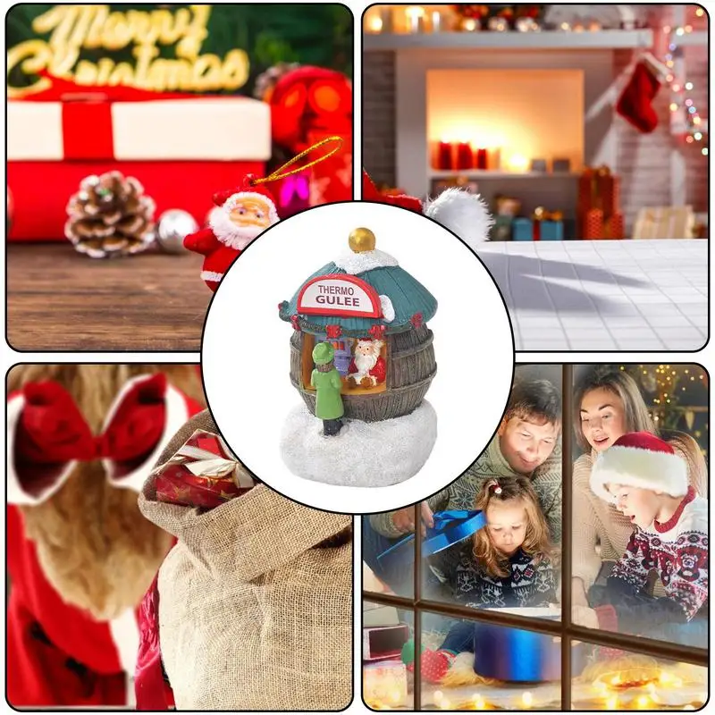 Christmas Decorations Snow House Village Resin Resin House Village Decorations Christmas Themed Crafts Living Rooms