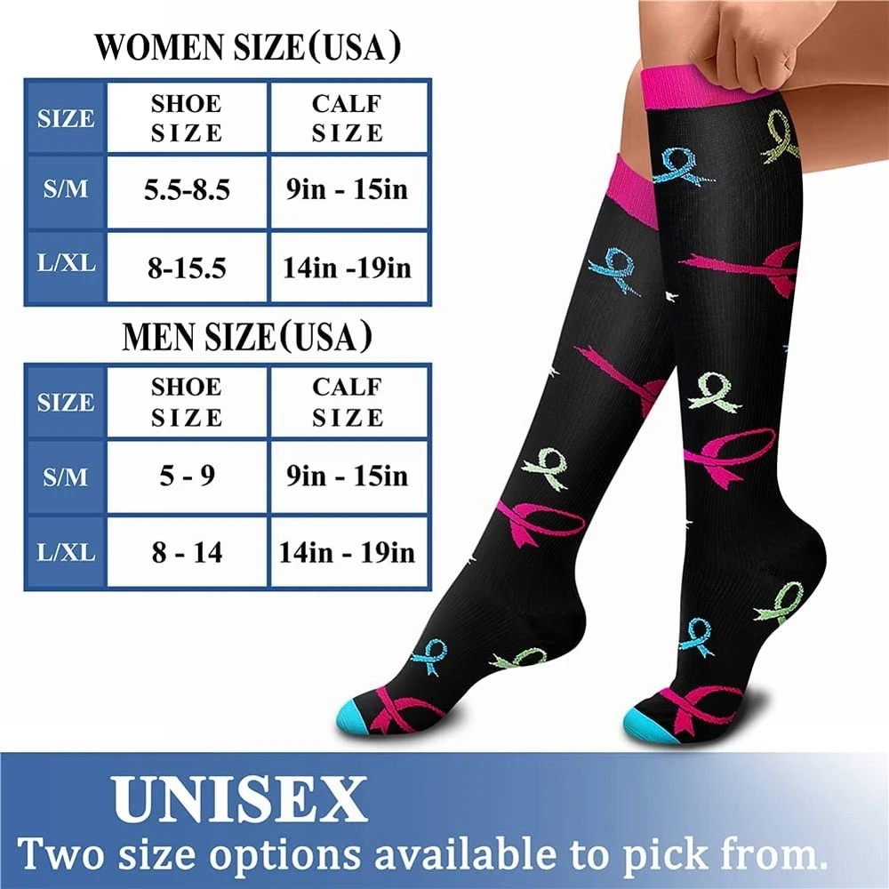 Sports Compression Socks Medical Nursing Socks For Cycling Running GYM Athletic Circulation Stockings Women Men cycling Socks