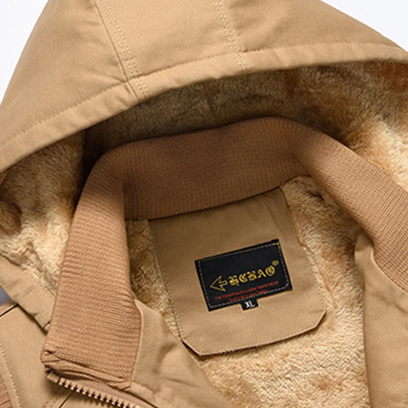 Men Winter Sleeveless Outdoors Fleece Warm Hooded Vest Men Windproof High-Quality Design Zipper Leisure Fashion Vest Male Coat 5