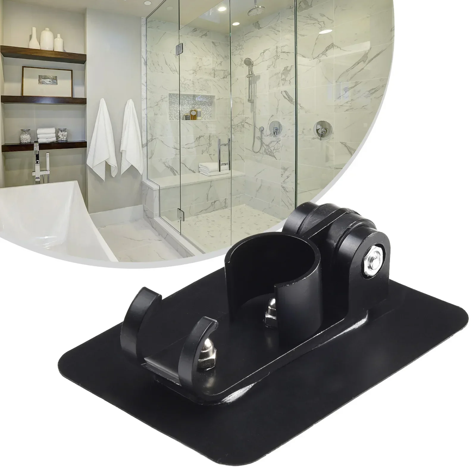 Shower Head Holder Adjustable Wall Mounted Shower Head Holder Shower Sprayer Rail Head Fixed Holder Bathroom Wall Mount Bracket