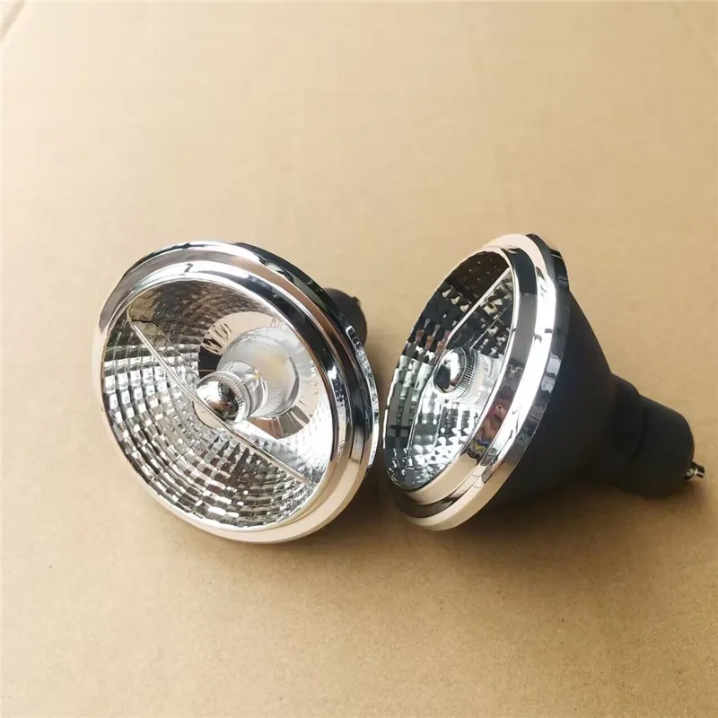 고출력 COB LED 스포트라이트 전구 램프, AC85-265 LED 오목한 천장 램프, 실내 조명, 따뜻한 차가운 흰색, GU10, 10W, AR70, GU10
