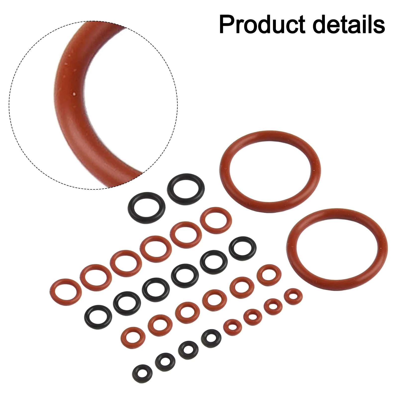 Coffee Machine Valve Seal Filler Replacement Seals O-ring 30-piece Set Easy Installation High Temperature Resistance