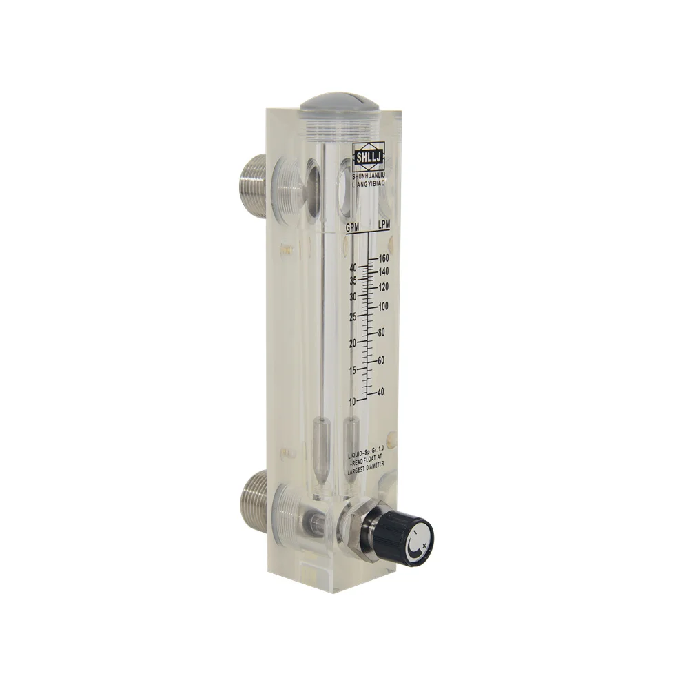 LZM 25 adjustable panel type flowmeter(flow meter) male 1"BSPT or NPT