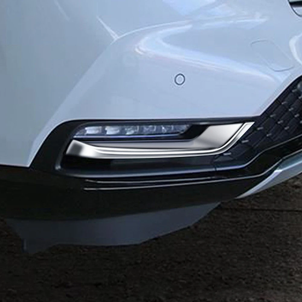 Car Chrome Front Bumper Lower Grille Trim Strips Fog Light Cover Trim for Honda HRV HR-V Vezel 2021 2022 6 Car Chrome Front Bumper Lower Grille Trim Strips Fog Light Cover Trim for Honda HRV HR-V Vezel 2021 2022 6