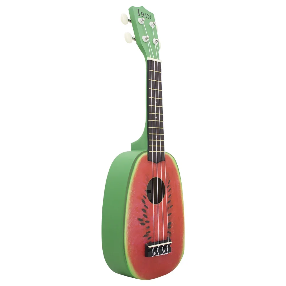IRIN 21 Inch Ukulele Watermelon Fruit Hawaiian Guitar Musical Instrument 4 Strings Basswood Ukulele Soprano Guitar Gig Bag Gift Ukulele Set