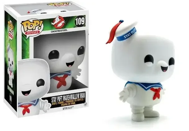 thumbnail image 4 of Figuras de acción de vinilo de Funko Pop Movie&TV Models STAY PUFT MARSHMALLOW MAN #109 Colección Gost Bus Stears para niños Juguetes, 4 of 5
