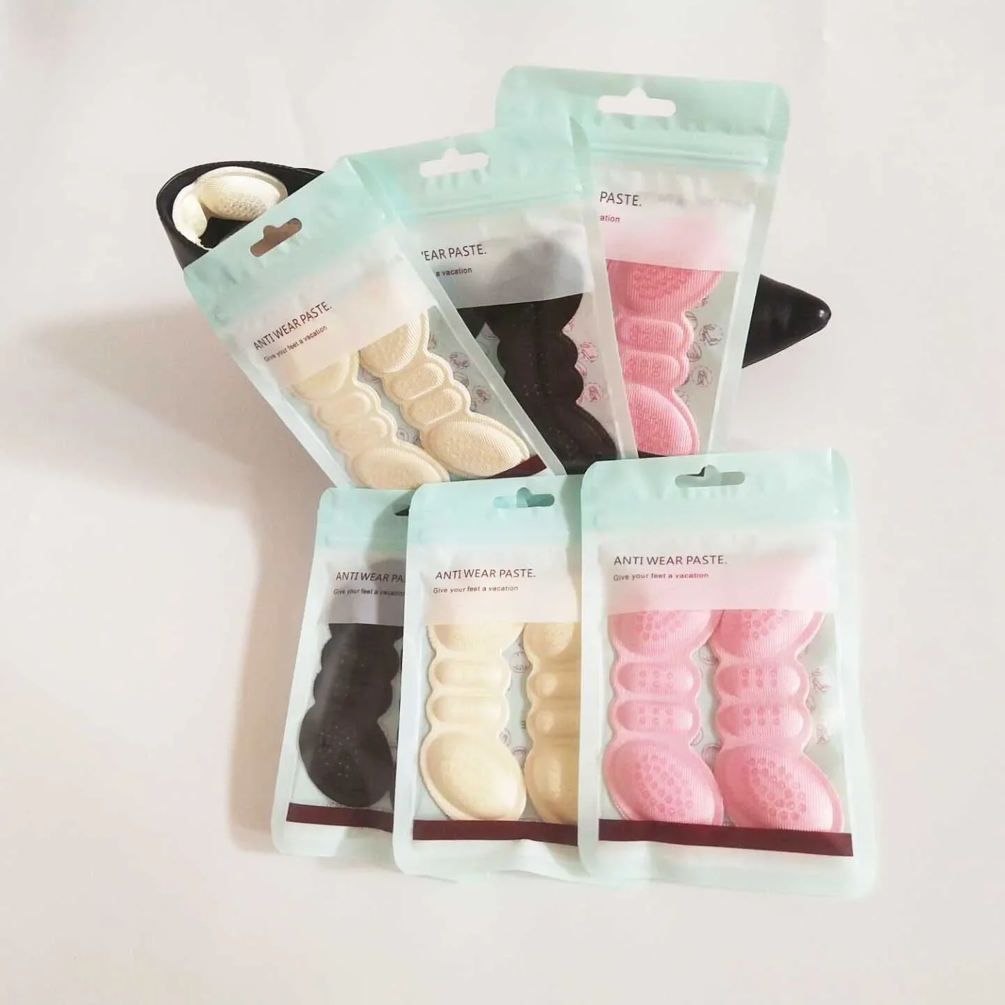 

Women's Sponge High Heels Half Code Pads Anti-abrasion Non-slip Pads Relieve Discomfort Foot Sticker Pads Foot Care Accessories