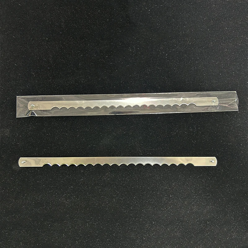 빵 슬라이서 블레이드 톱니 모양의 블레이드 275mm 285mm 300mm 이빨 토스트 빵 슬라이서 커팅 블레이드