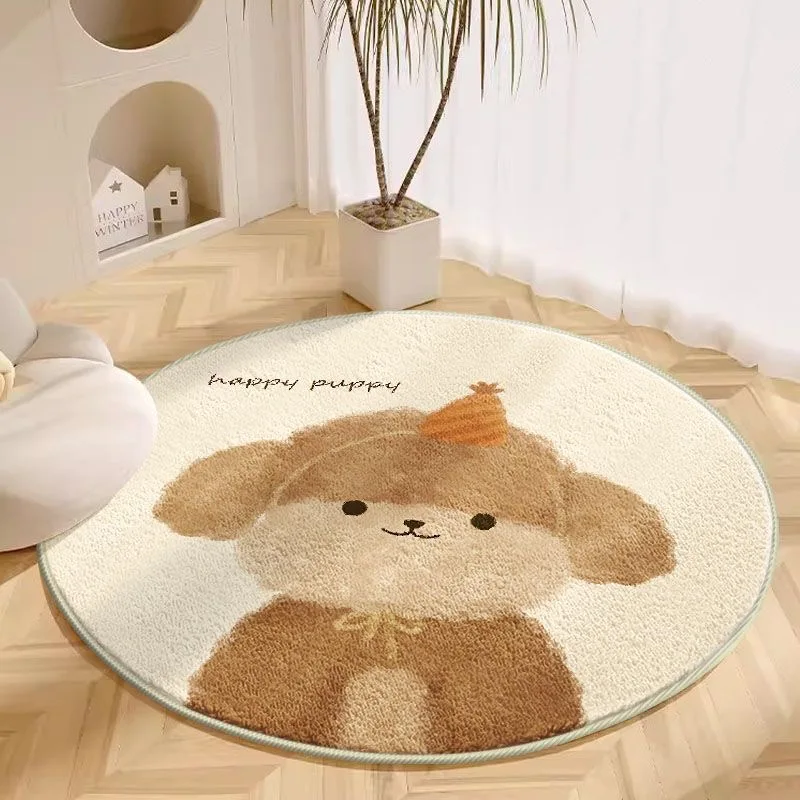 Round Carpet 1PC VIKAMA Living Room Plush