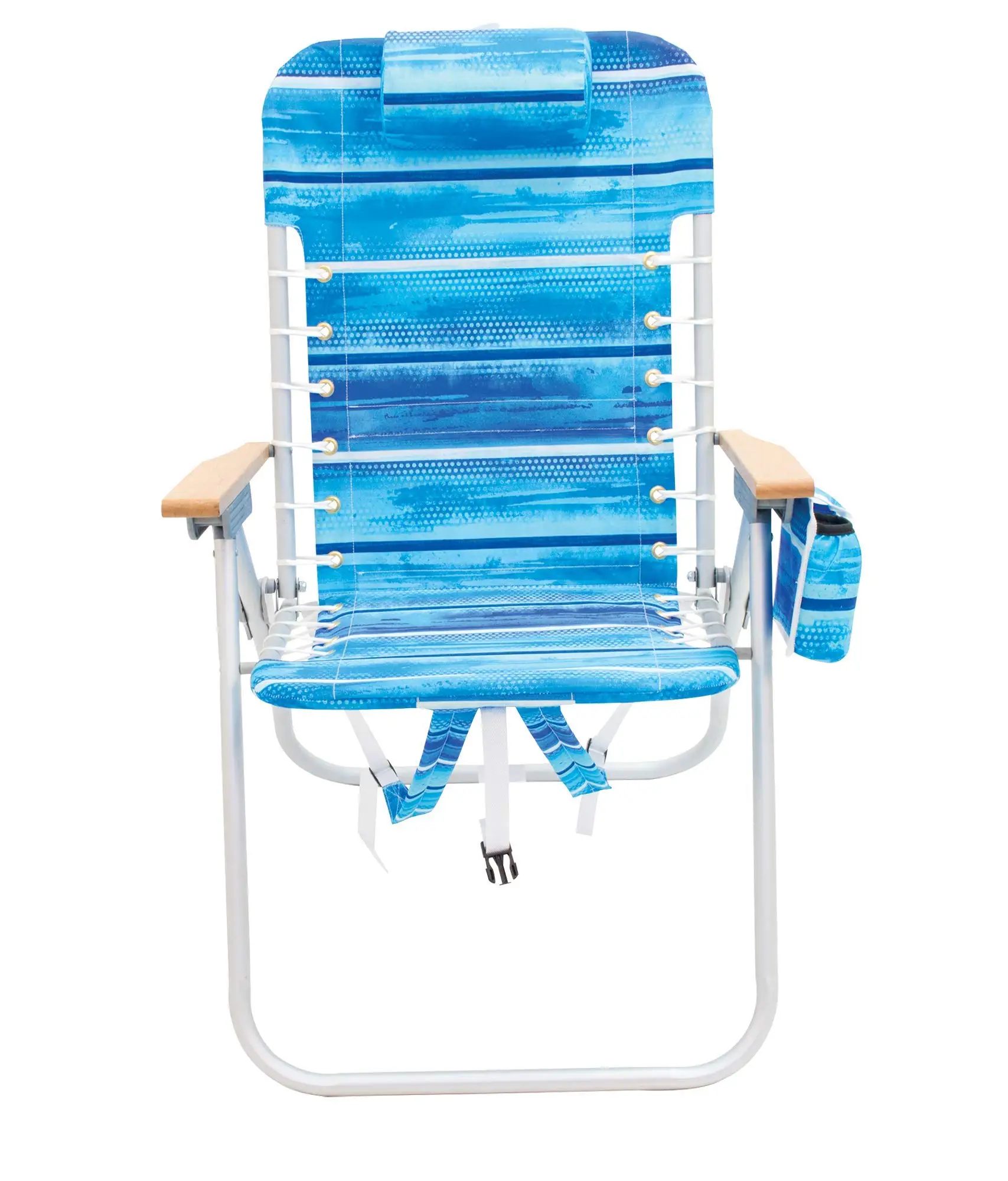

4-Position Backpack Beach Chair -Aluminum, Stripe