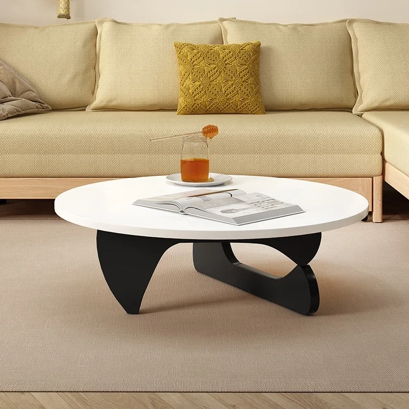 

Clear Nordic Coffee Tables Modern Design Round Floor Small Coffee Table Living Room Apartamento Mesa Auxiliar Entrance Furniture
