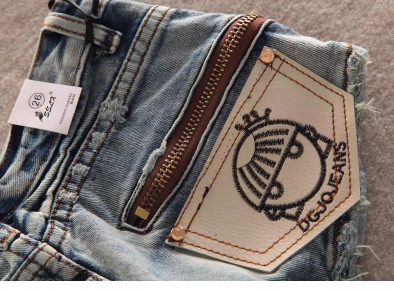 Zynvora Denim Shorts back view