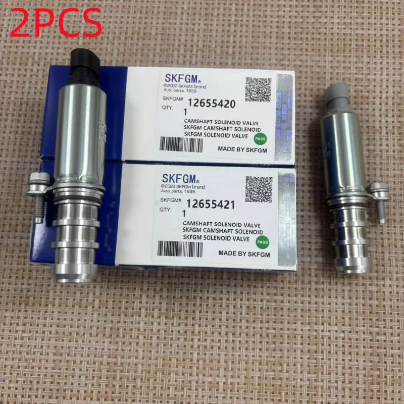 Vvt camshaft adjuster timing gear intake & exhaust oil-control timing valve solenoid 1Set for chevrolet captiva 2.4 equinox gmc opal andra