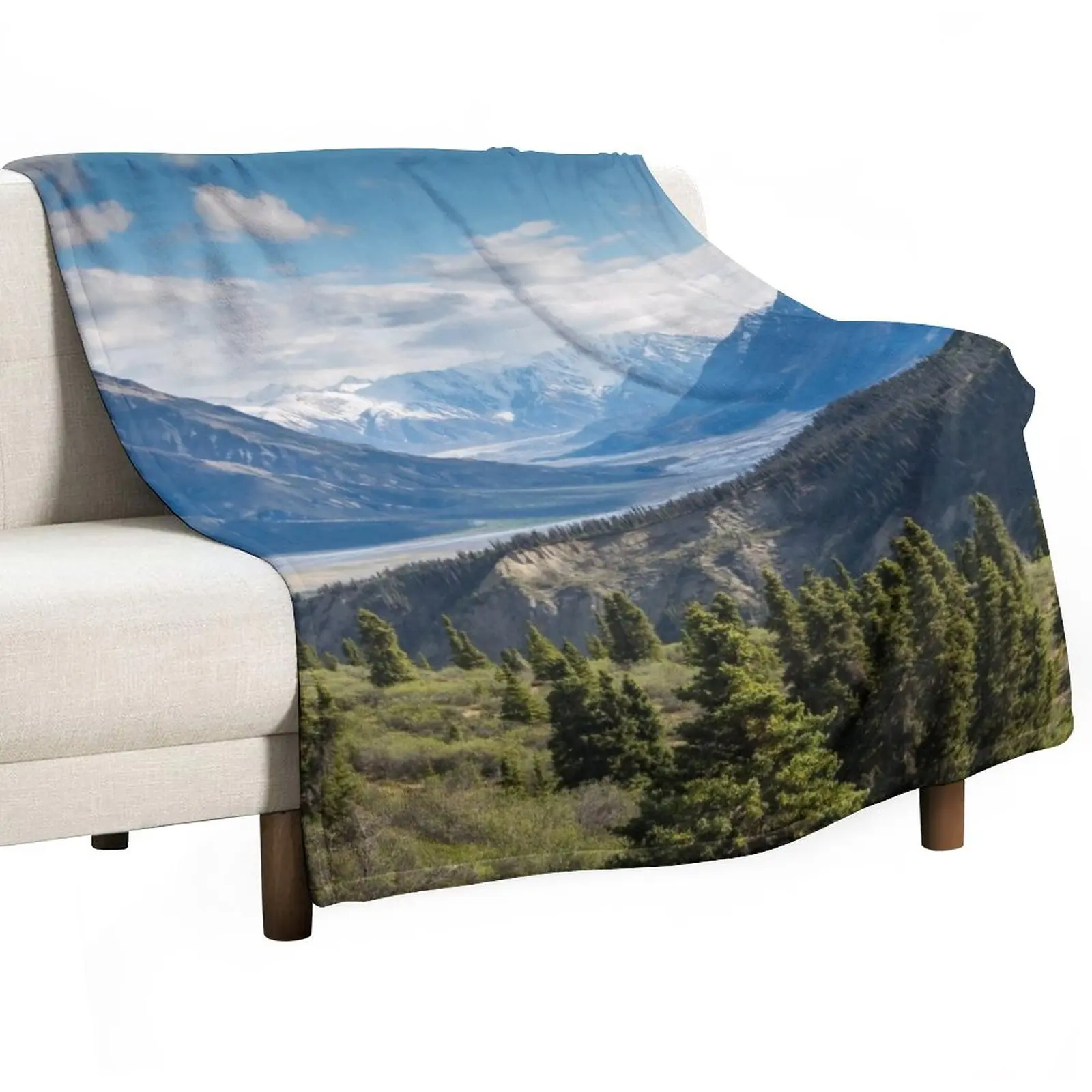 

Forest Mountains River National Park Nature Photography Wall Art Throw Blanket Shaggy Cute warm winter Blankets